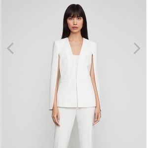 BCBG Off-White Upas Cape Jacket and pants